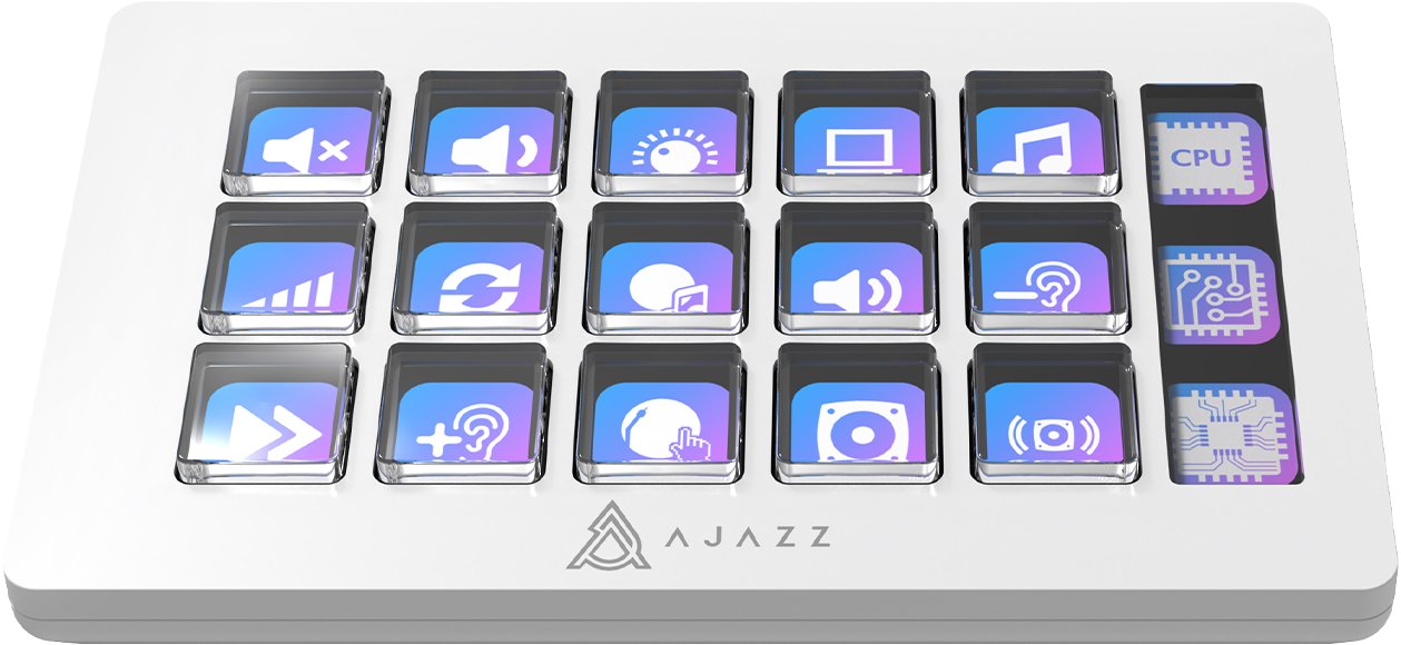 Ajazz USB straumēšanas kontrolieris AKP153E White
