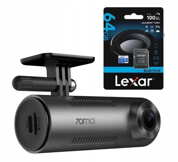 Autovadītāja reģistrators 70mai M310 + Lexar