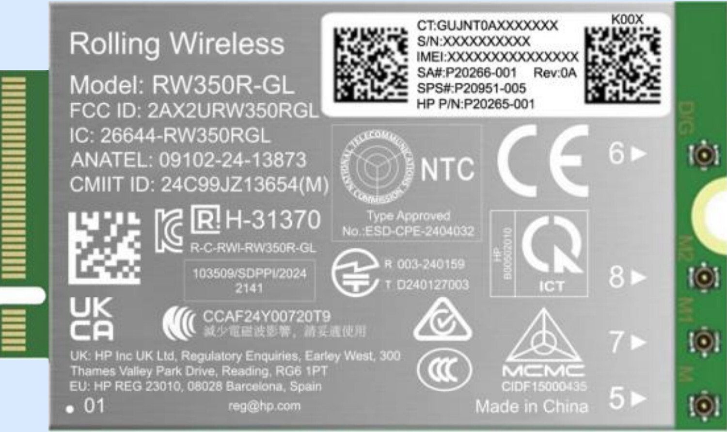 Tīkla karte HP HP 4G LTE