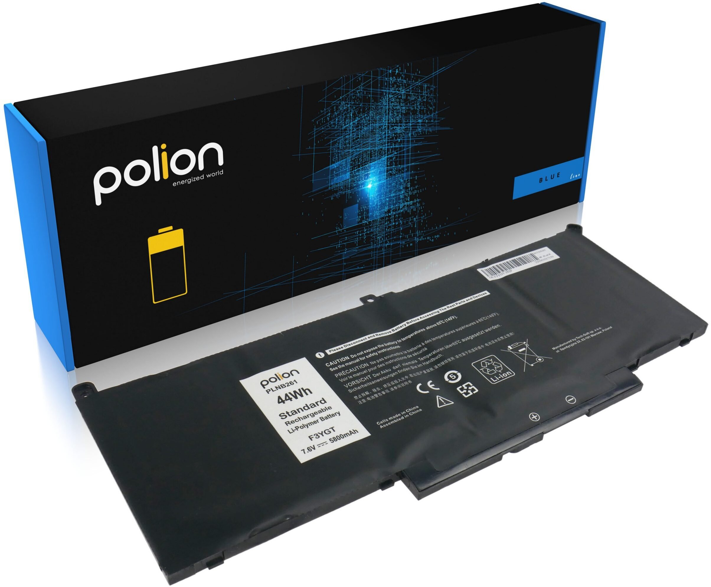 Polion Akumulatora baterija DELL F3YGT Latitude