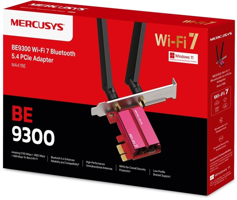 MERCUSYS MA47BE WiFi7 PCIe adapter (BE9300