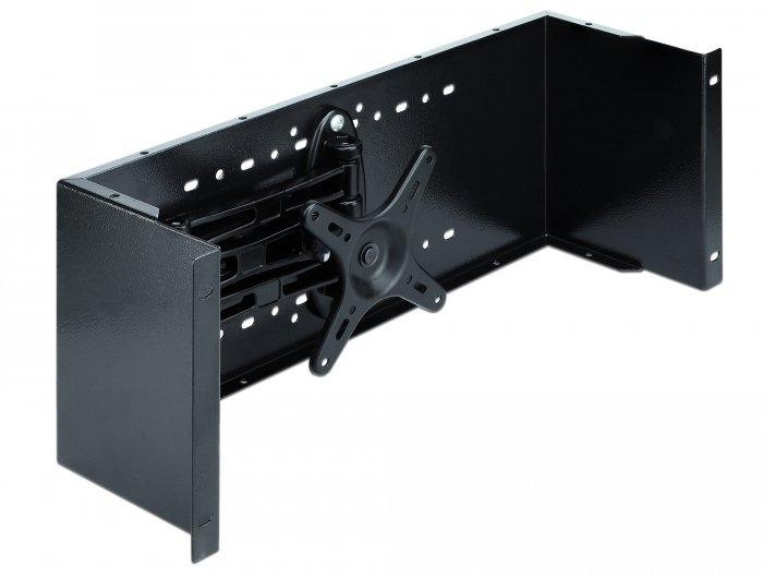 Delock DELOCK 19" monitora turētājs Black