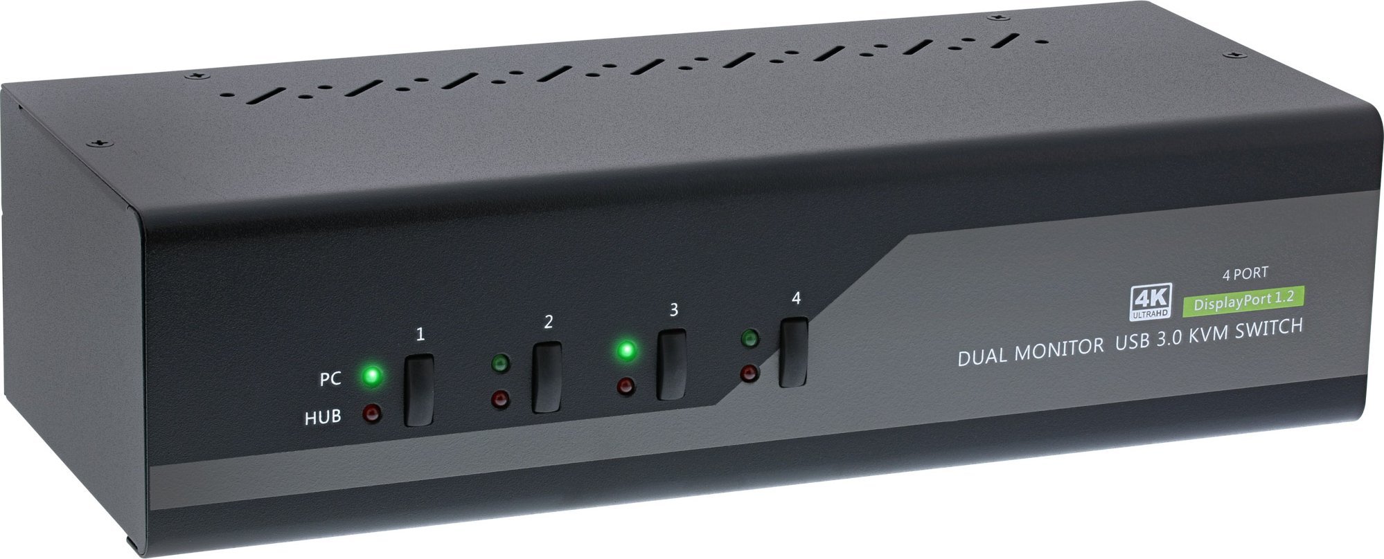 Pārslēdzējs InLine InLine® galda KVM pārslēdzējs