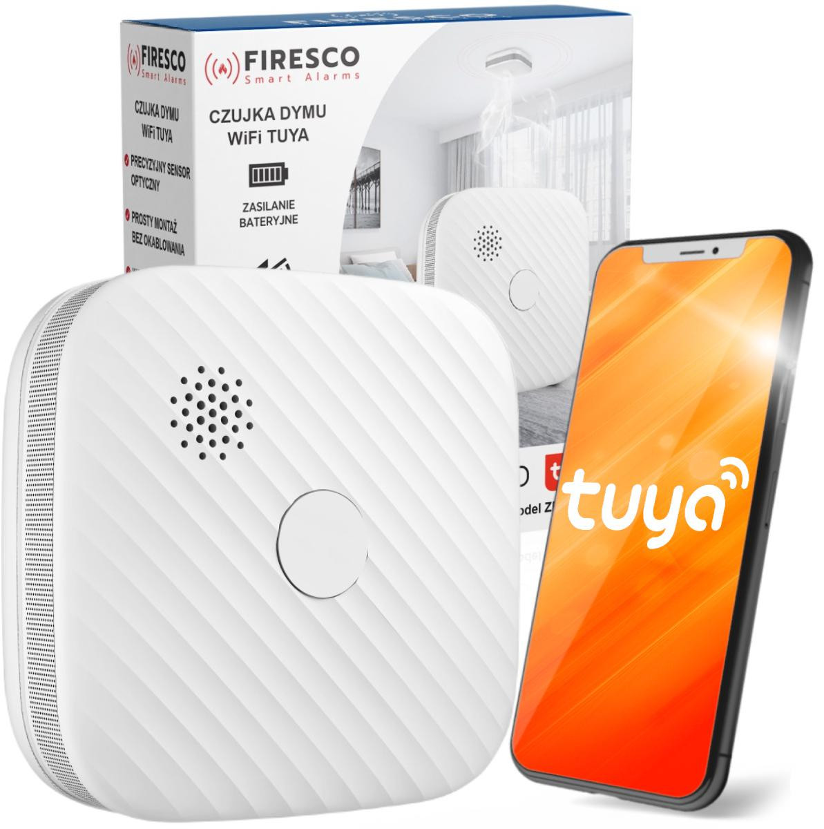 Dūmu detektors Firesco ZR153SW CB ar