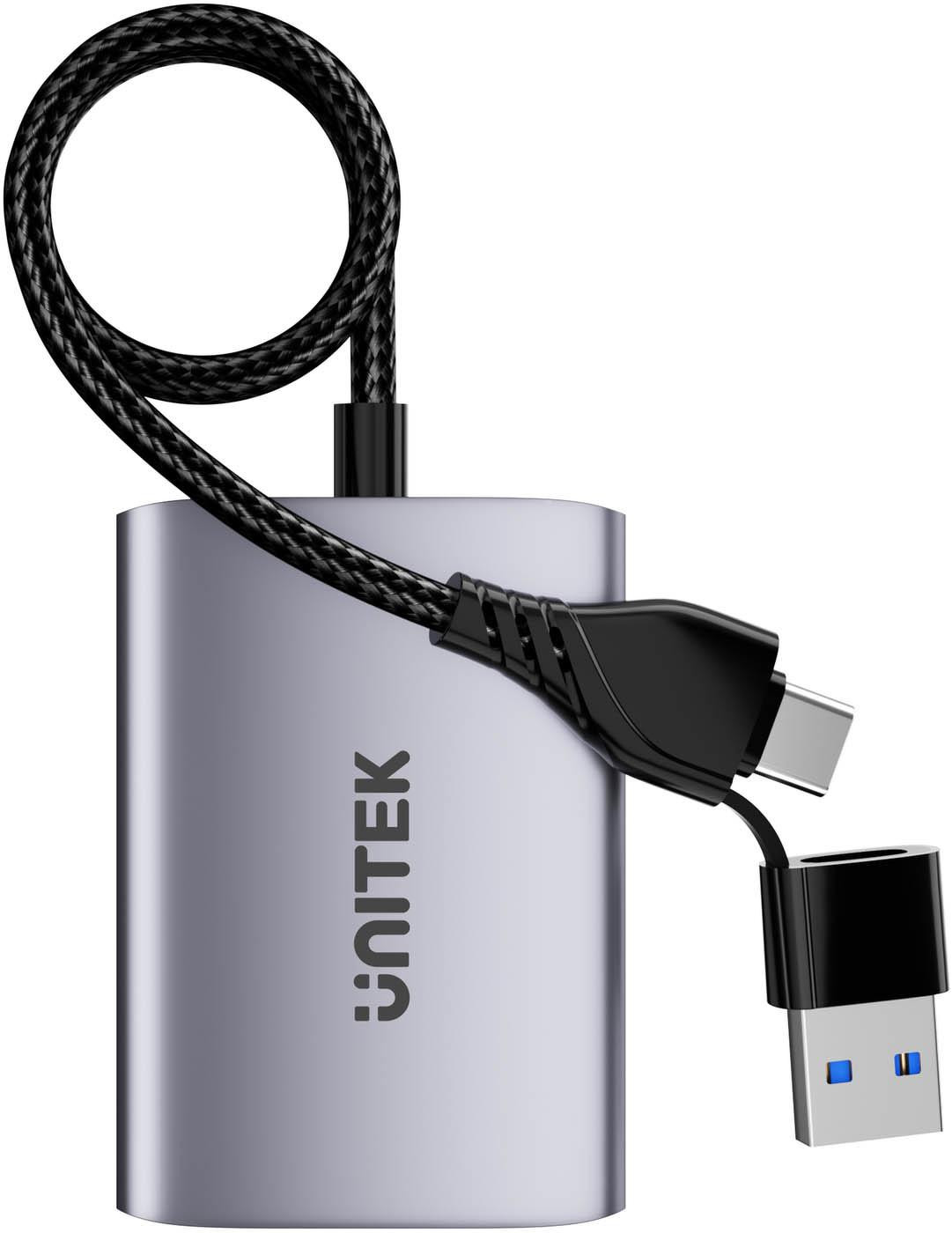 Unitek V1427A01 USB/C/A adapteris uz 2x