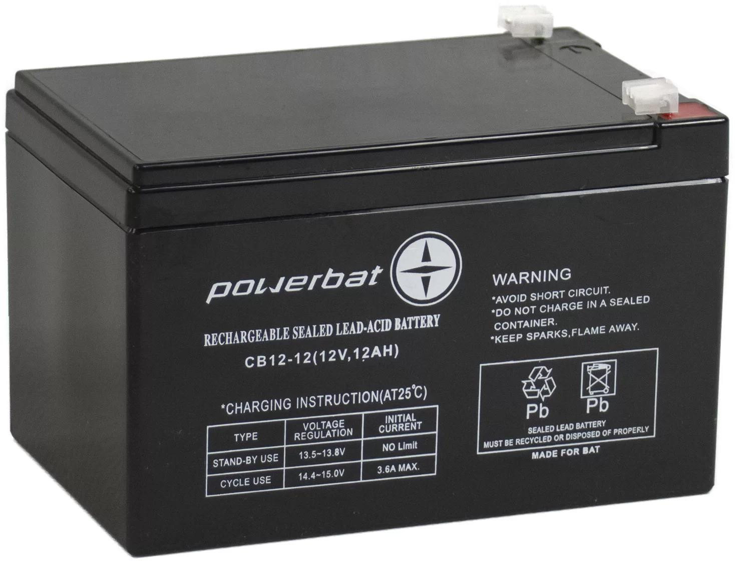 Akumulators AGM POWERBAT CB 12V 12Ah