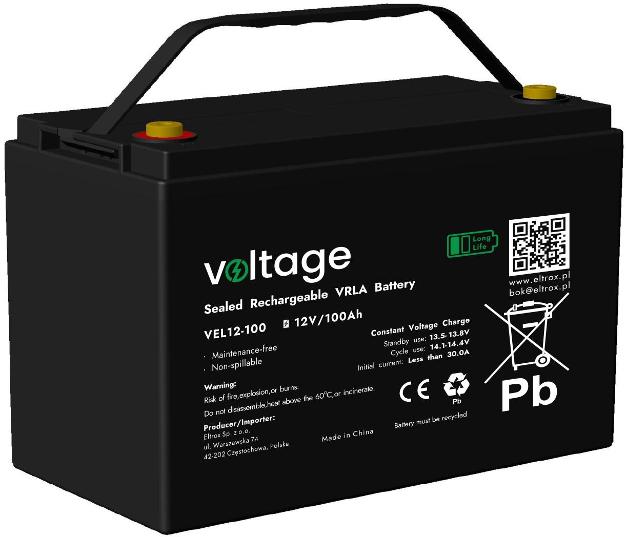 Akumulator AGM Voltage Long Life 12V