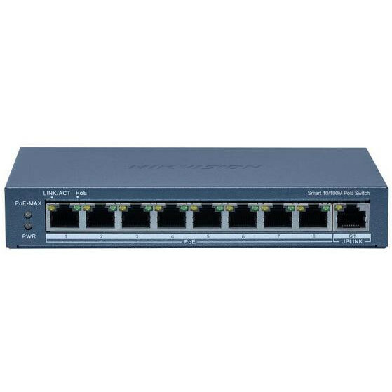 SWITCH POE DS-3E1309P-EI(B) 8-PORTOWY Hikvision |