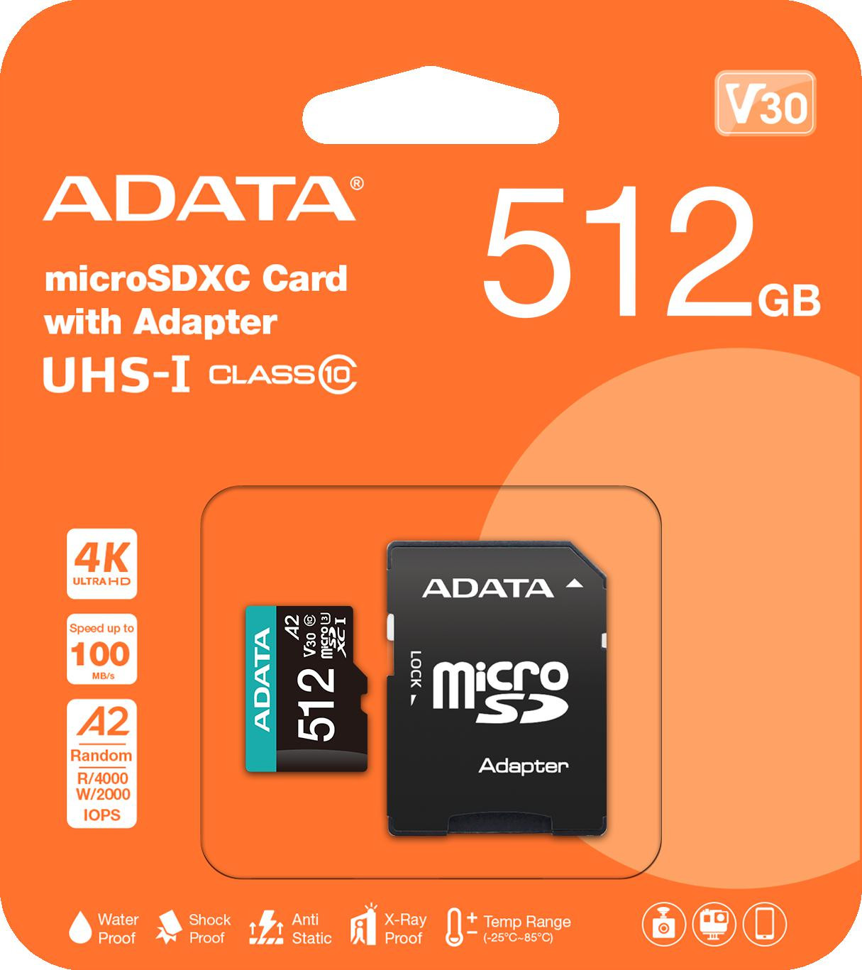 ADATA Premier Pro MicroSDXC karte 512