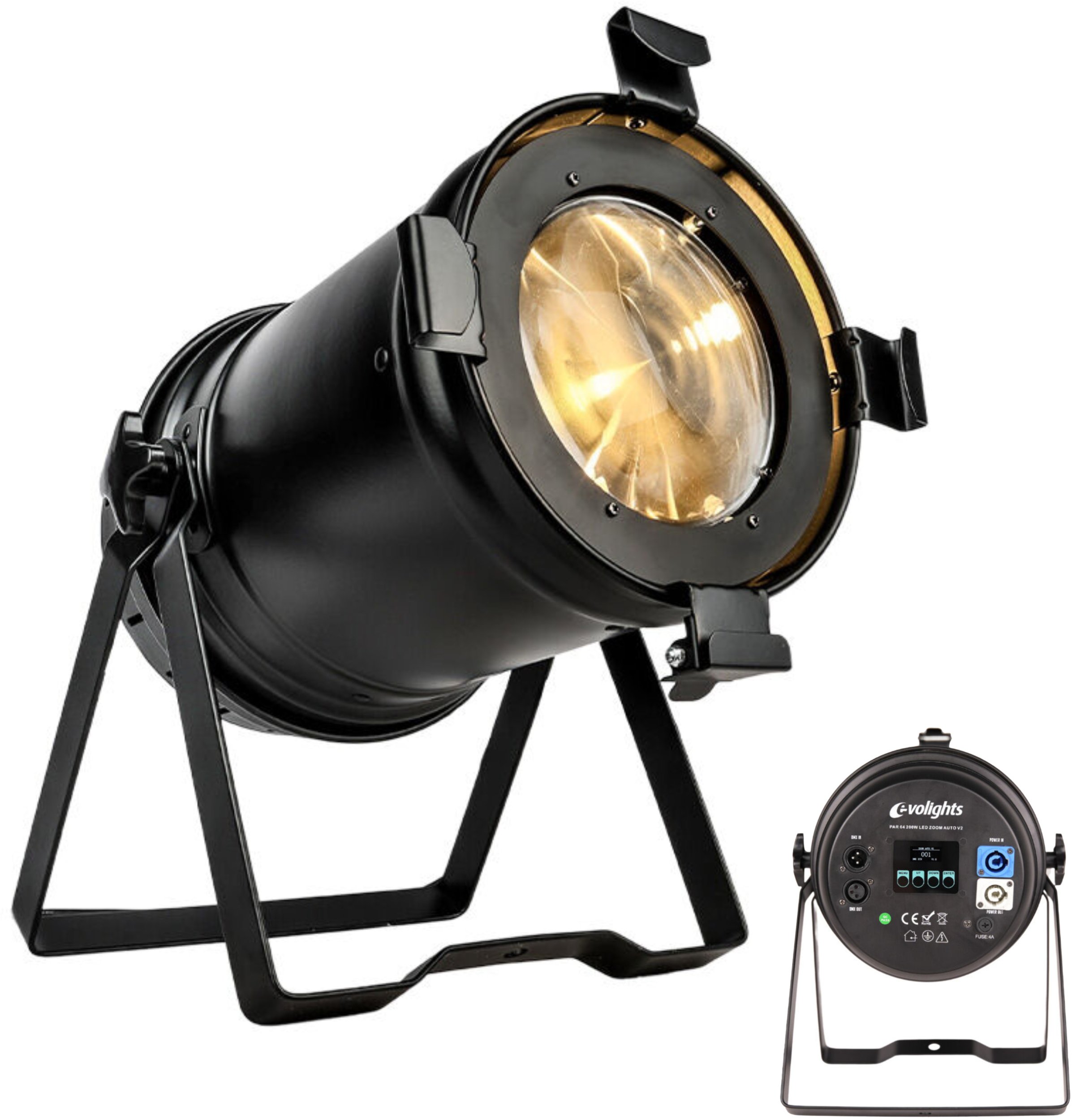 EVOLIGHTS PAR 64 200W LED ZOOM