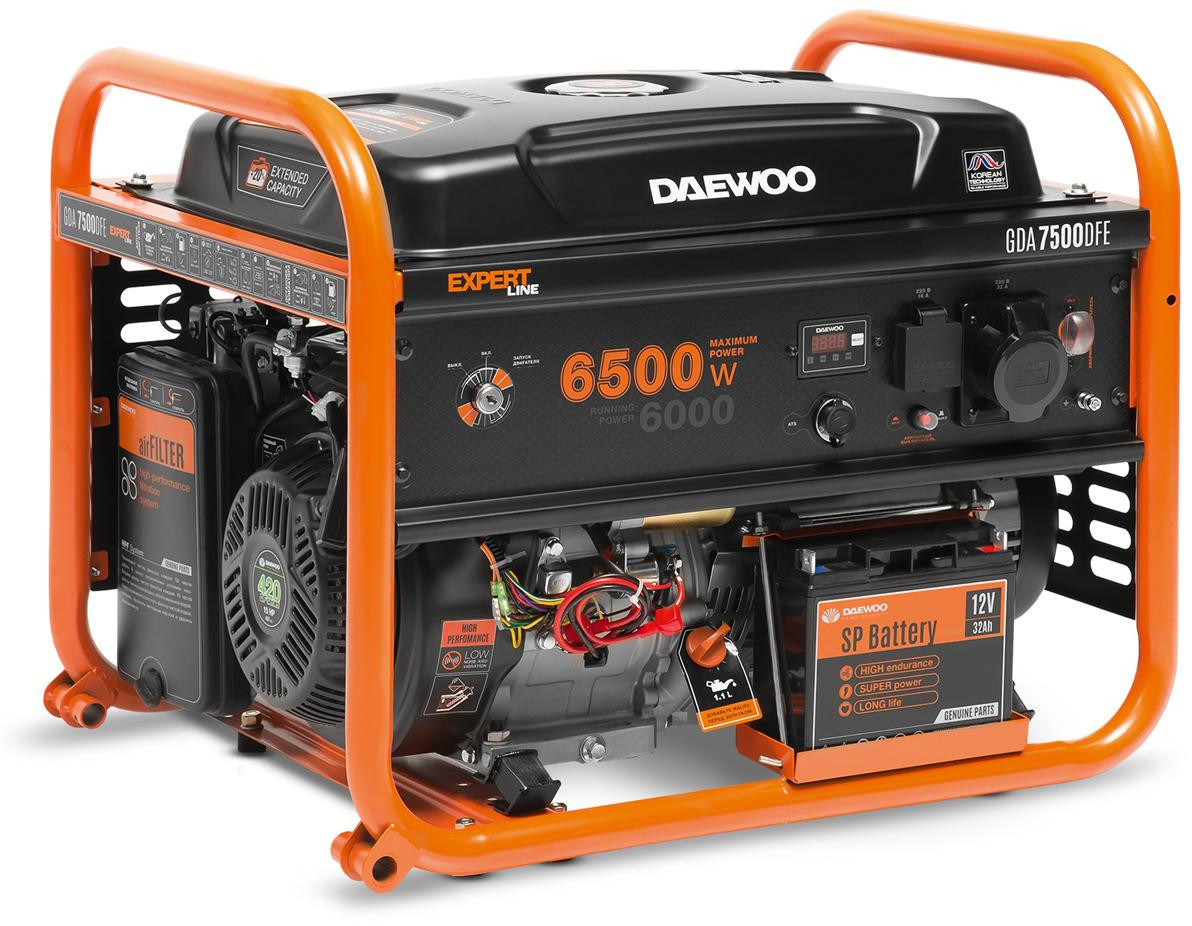 DAEWOO POWER PRODUCTS Dual fuel elektroģenerators