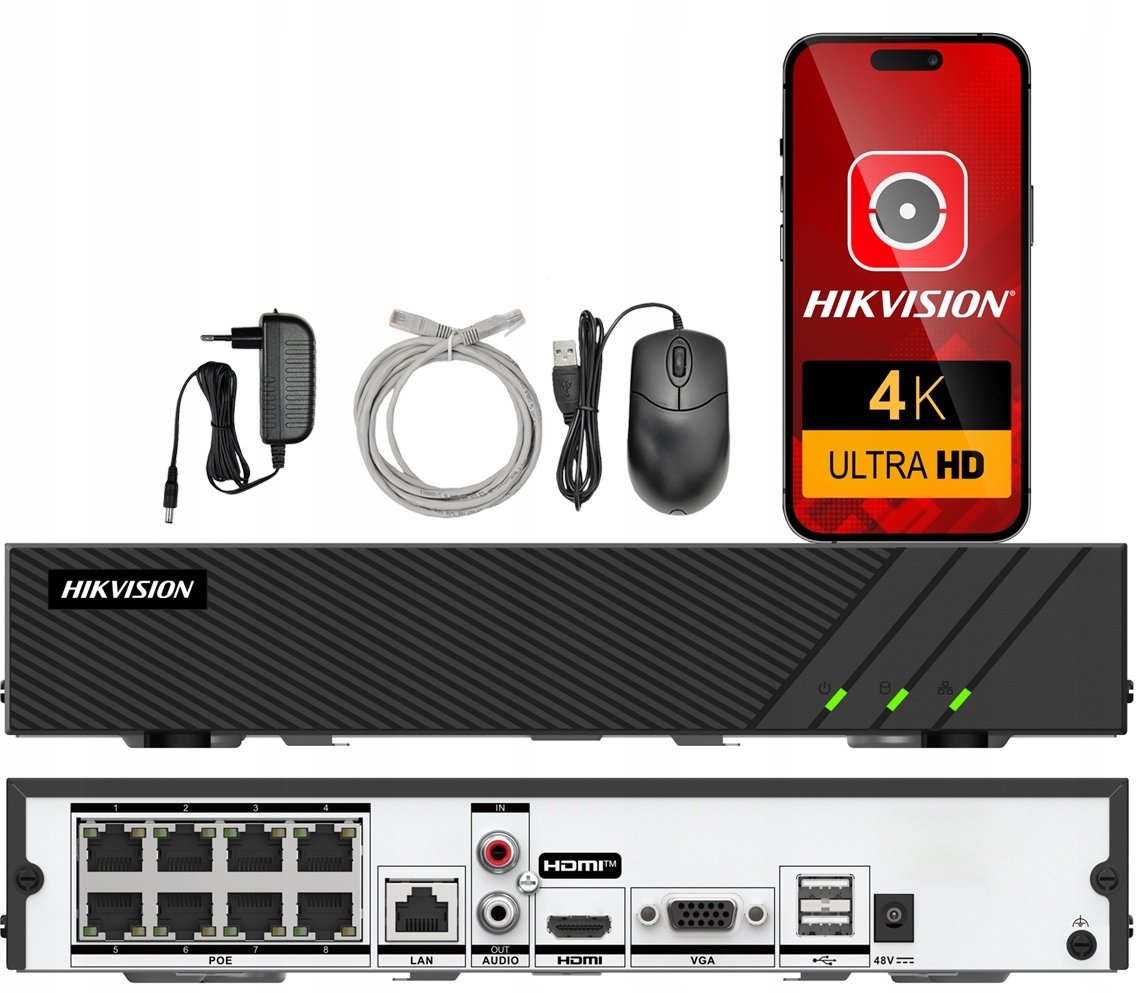 Reģistrators Hikvision IP DS-7608NI-Q1/8P E PL