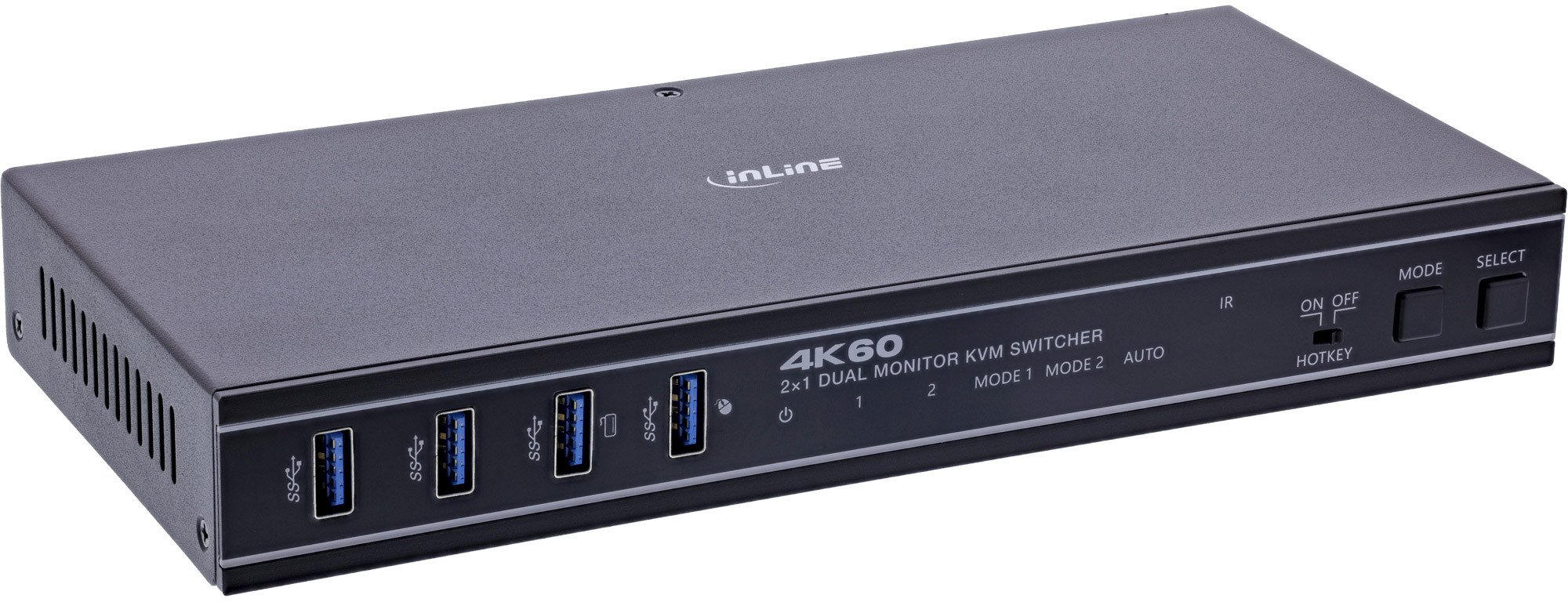 Pārslēdzējs StarTech InLine KVM pārslēdzējs –