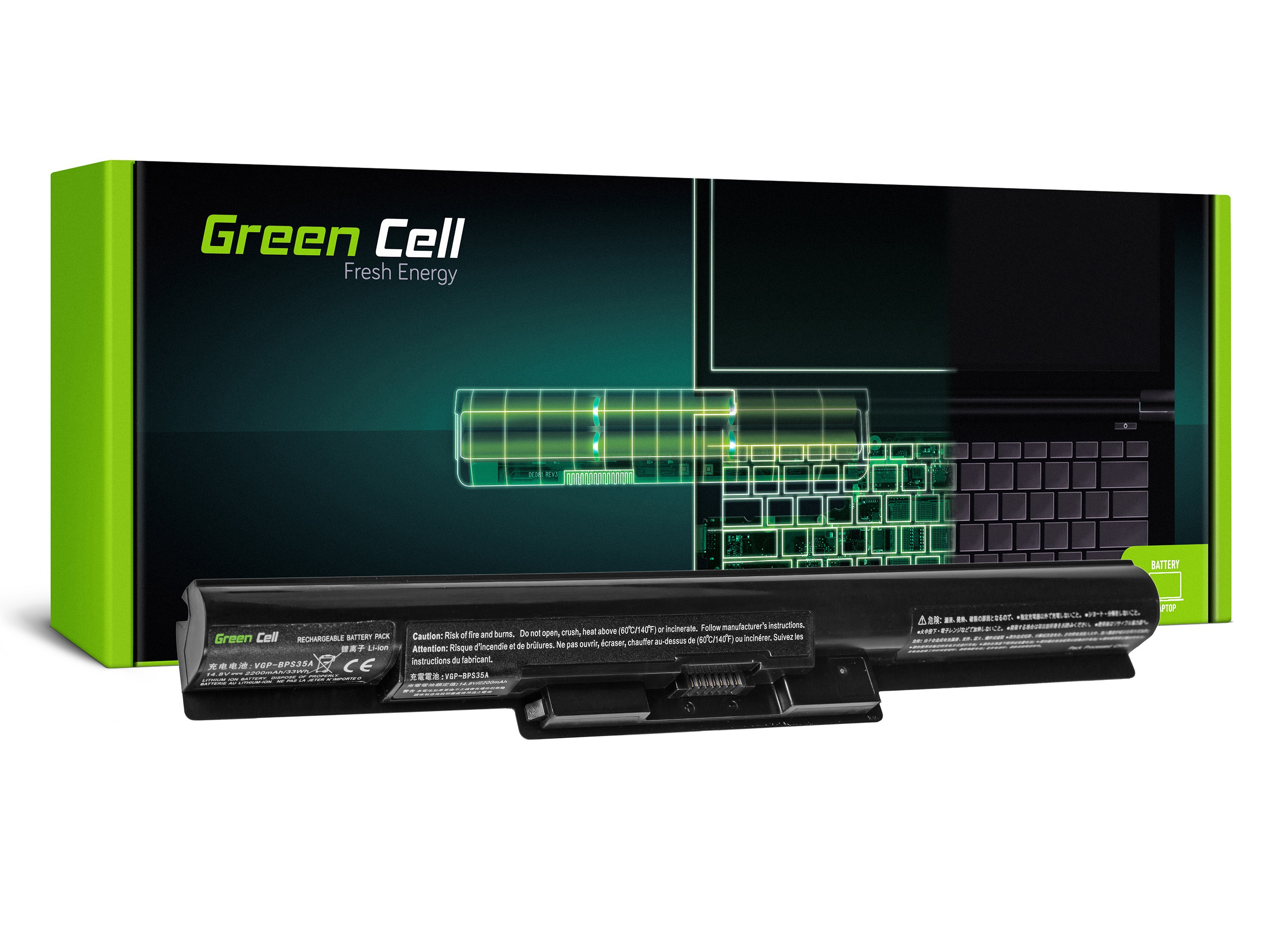 Green Cell akumulators Sony VGP-BPS35A 4