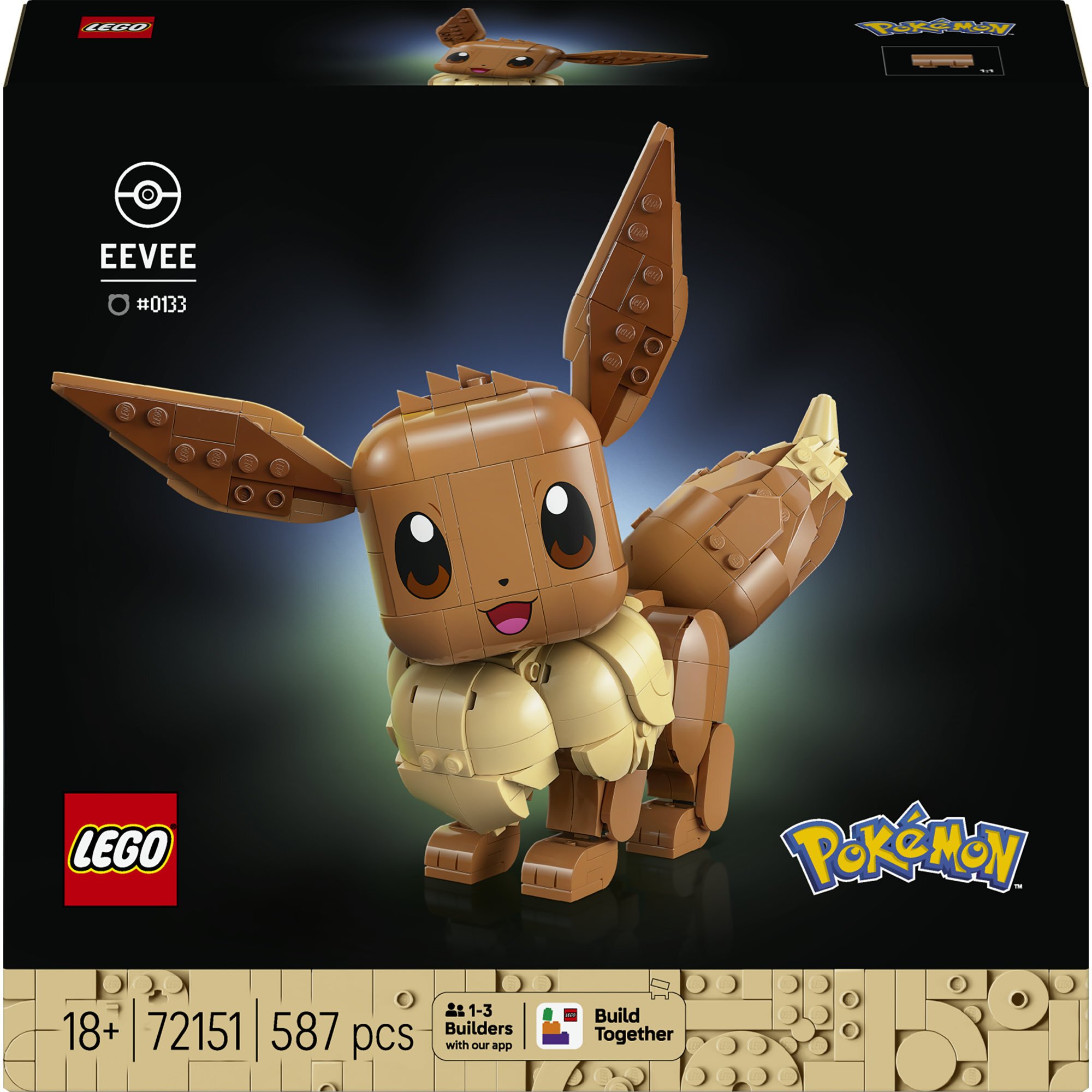 LEGO Pokemon klucīši 72151 Eevee |