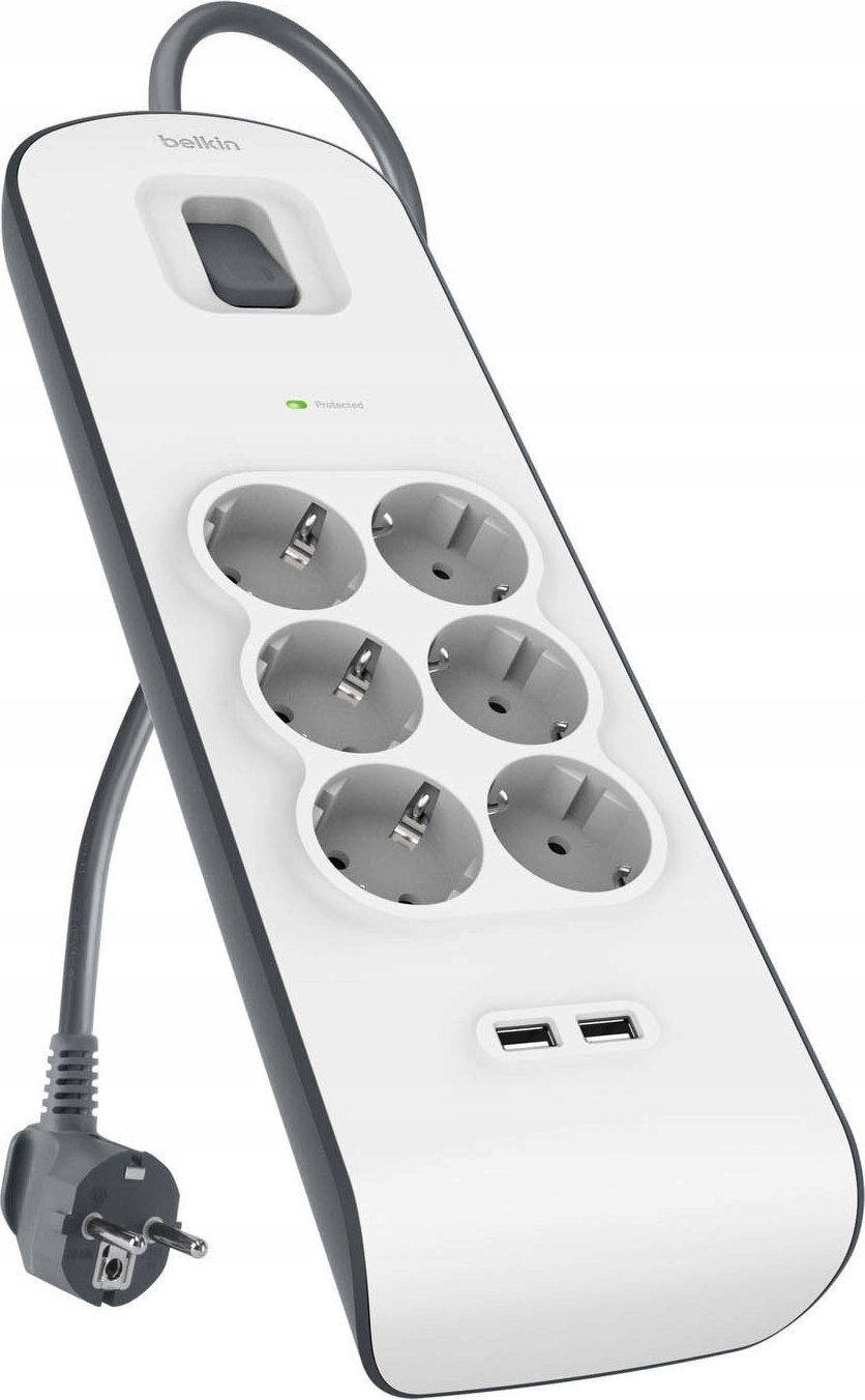 Belkin 6 kontaktu strāvas aizsardzības sloksne
