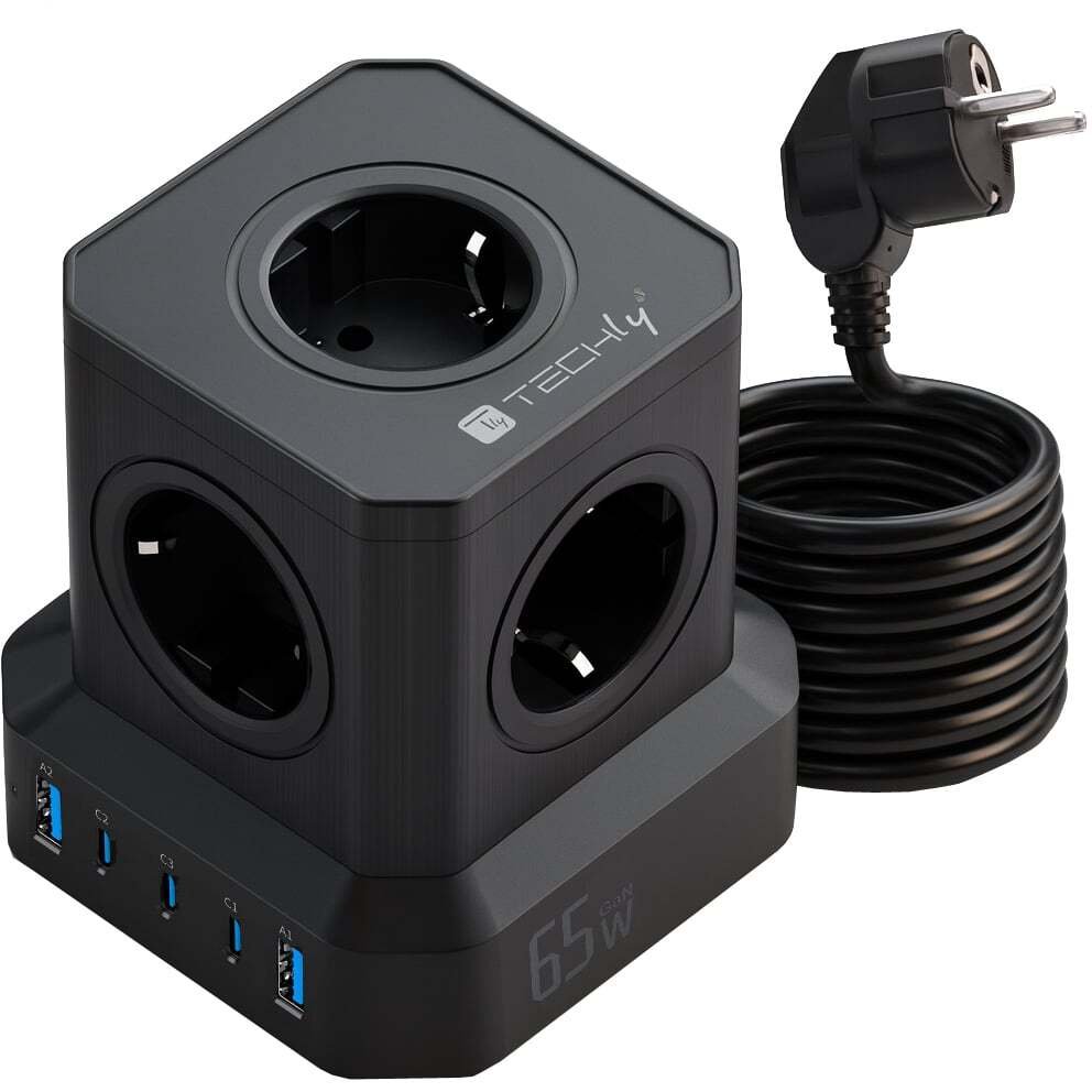 Lādētājs Techly barošanas bloks GaN Power