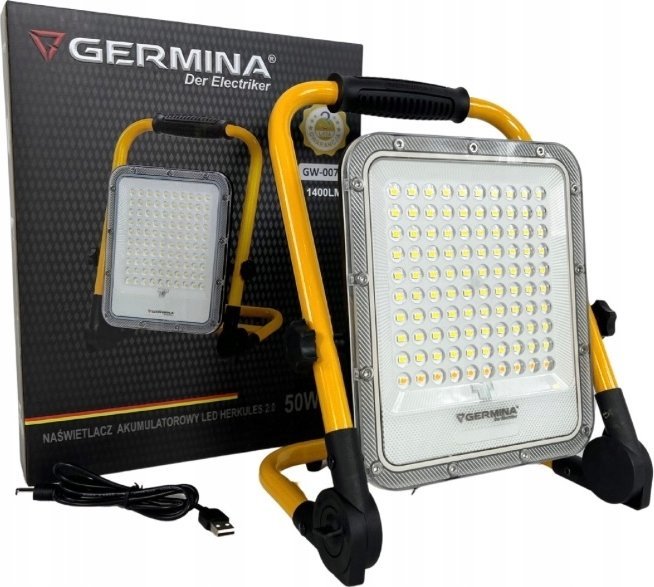 Uzlādes LED prožektors Germina, 50 W