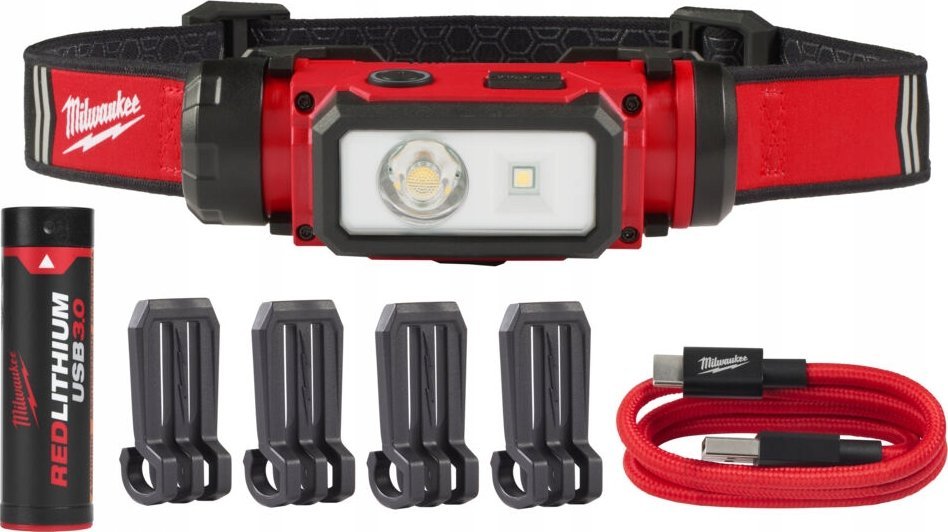 Uzlādējams galvas lukturis Milwaukee USB MILWAUKEE