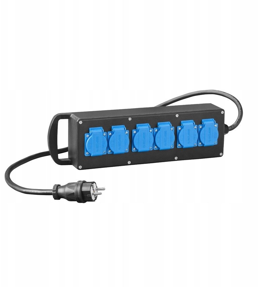 Elektro-Plast RS-P gumēts strāvas pagarinātājs 6x2P+Z