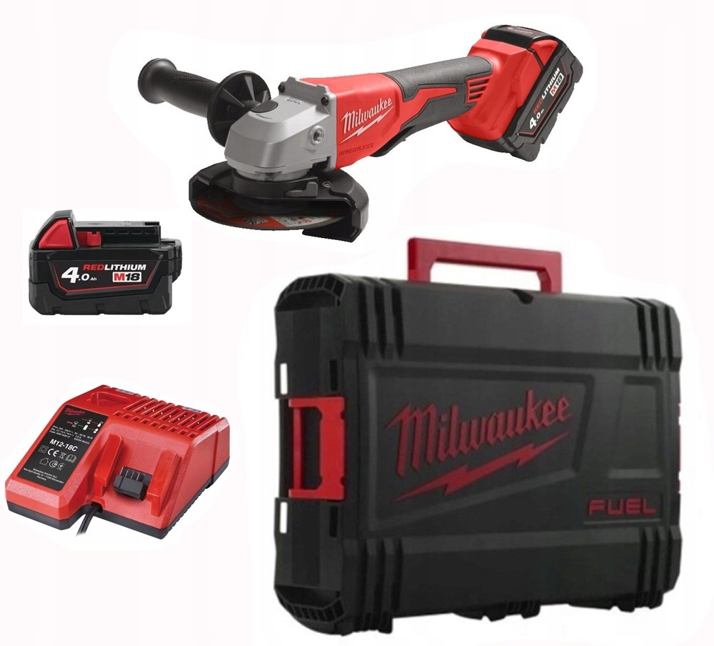 Milwaukee Leņķa slīpmašīna 125mm ar somu