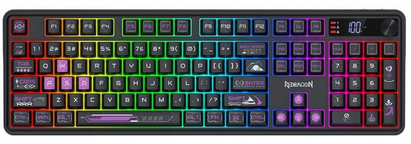 Klawiatura gamingowa Redragon Volcano K526BP-PRO bezprzewodowa
