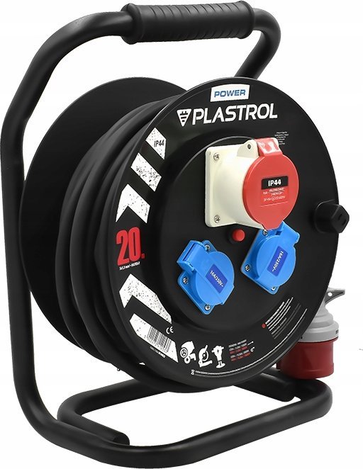 Plastrol pagarinātājs ar spoli CEE 1x16A/5P