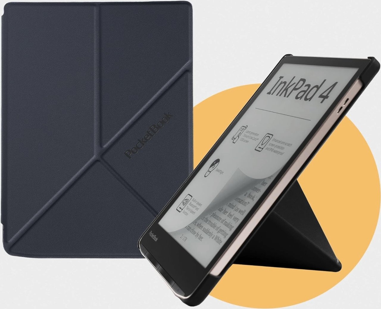 Aizsargvāks PocketBook Origami Black 7,8&quot