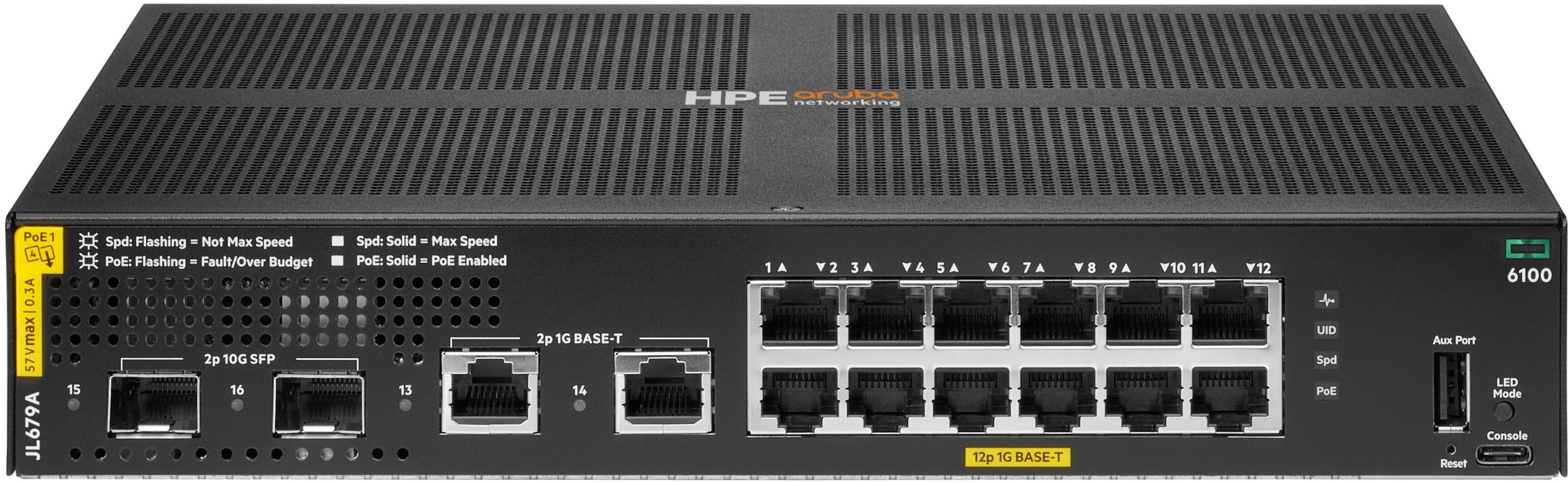 Slēdzis HPE Aruba Networking CX 6100