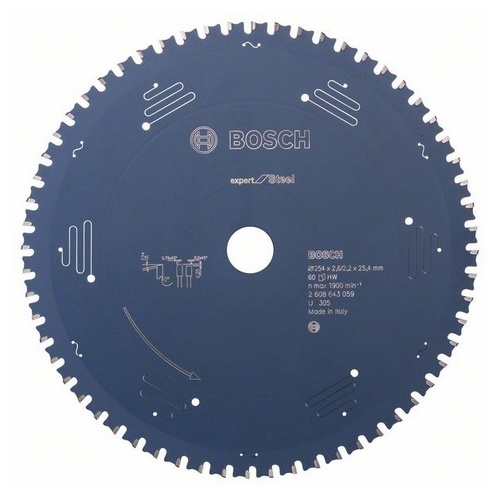 Bosch ripzāģa disks Expert tēraudam 254