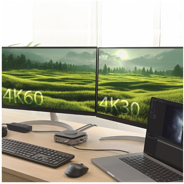 Stacija/replikators j5create USB-C DOCK DUAL 4K