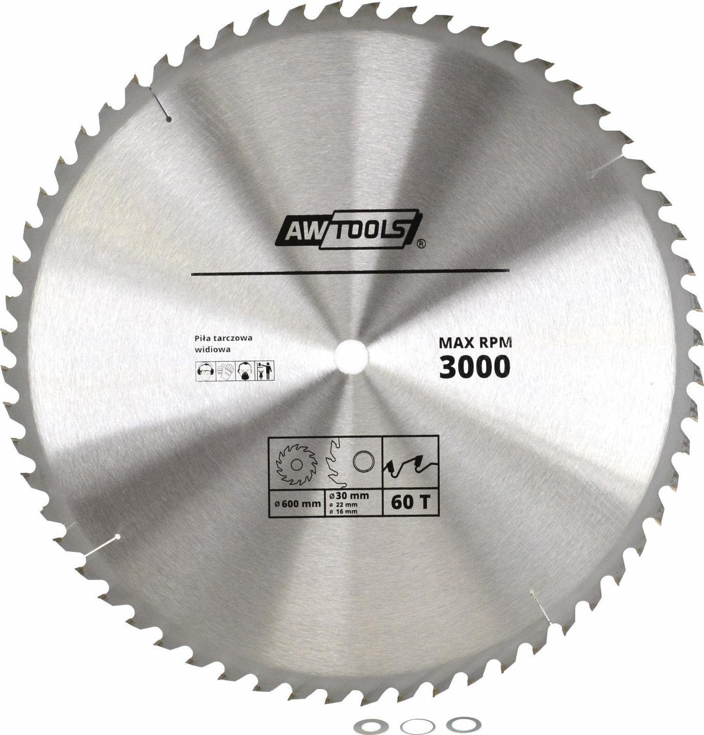 AWTools AWTOOLS Diska zāģis WIDIOWA 600x30x60z