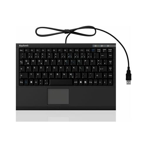 KeySonic Mini-TAS Smart-Touchpad SoftSkin, BK, ACK-540U+(UK)