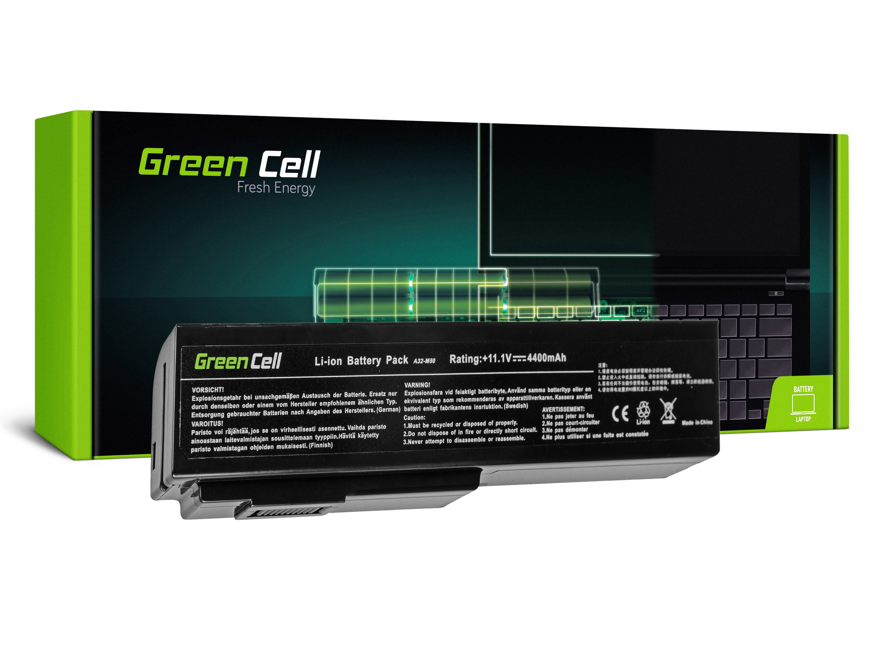 Green Cell akumulators Asus N43 N53