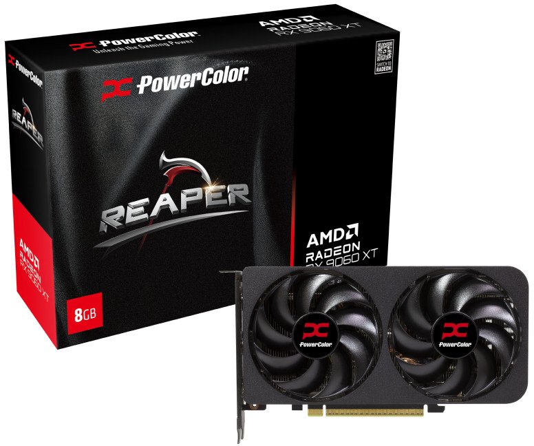 Power Color Graphics card. PowerColor RX9060XT