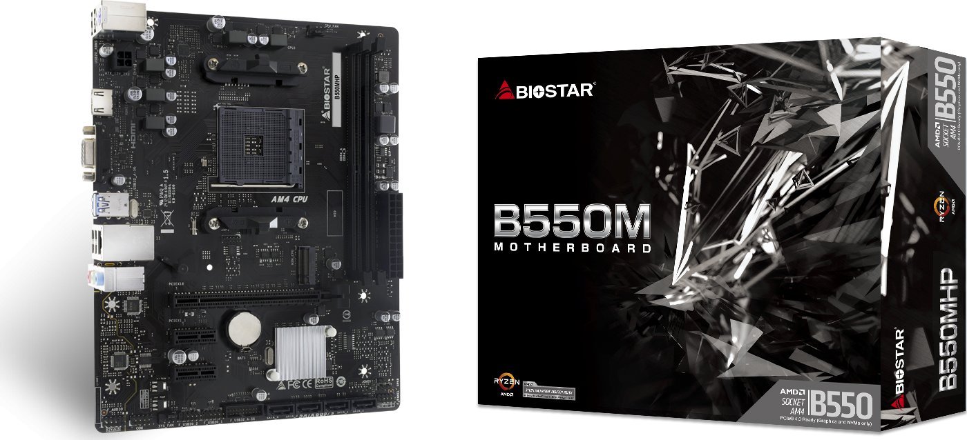 Pagrindinė plokštė Biostar B550MHP AM4 DDR4