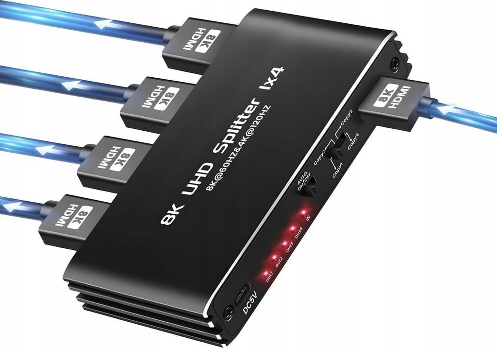 Pawonik HDMI 2.1 sadalītājs 1x4