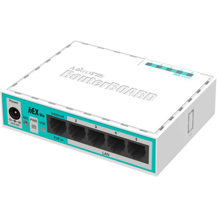 MIKROTIK RB750r2 hEX lite Router 5x