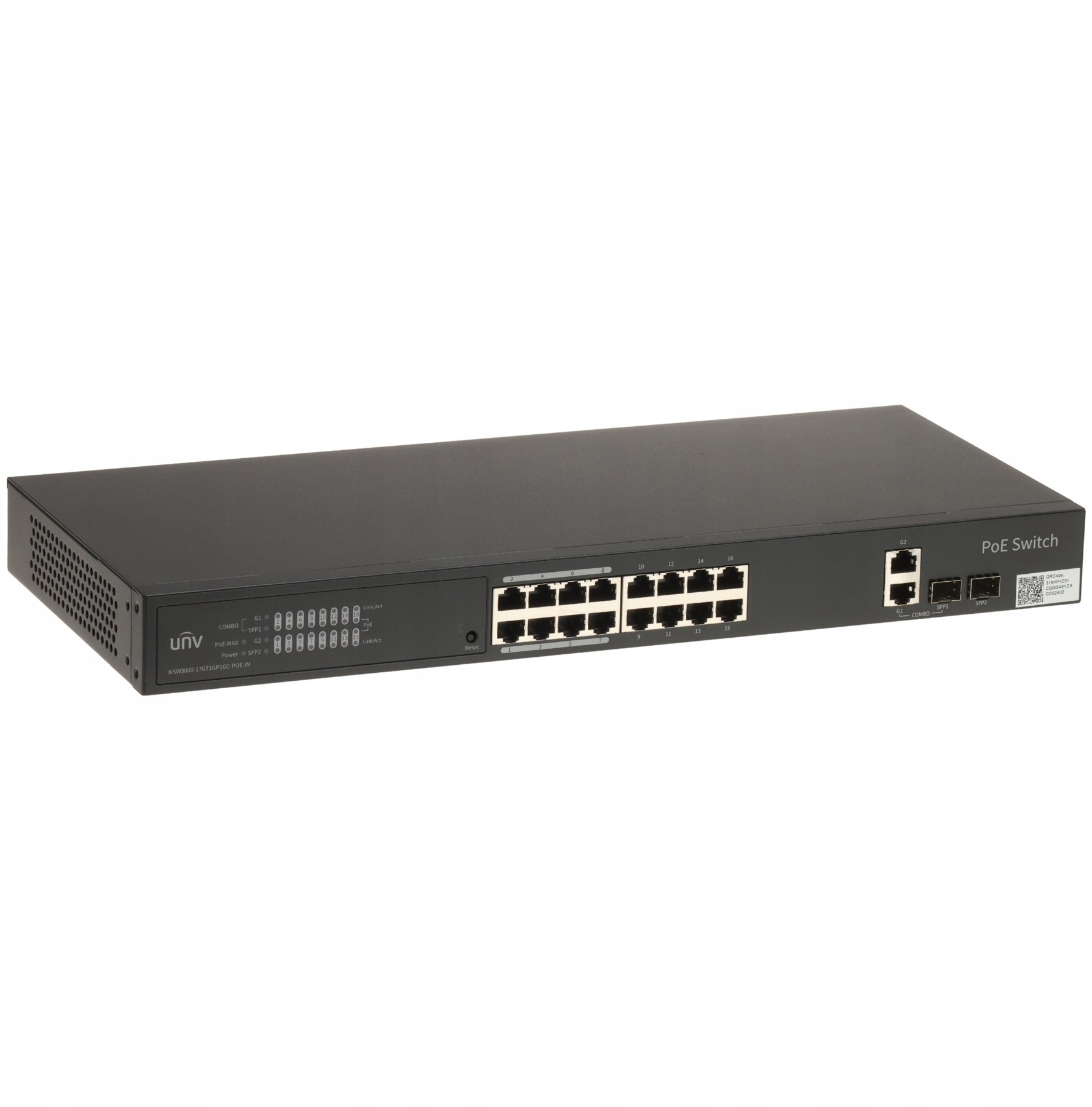 Pārvaldāms rūpnieciskais PoE slēdzis Uniview NSW3000-17GT1GP1GC-POE-IN