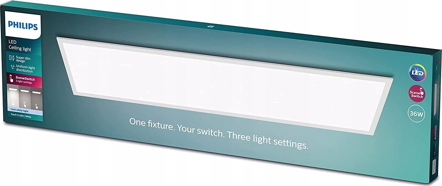 Griestu lampa Signify Philips Touch taisnstūra