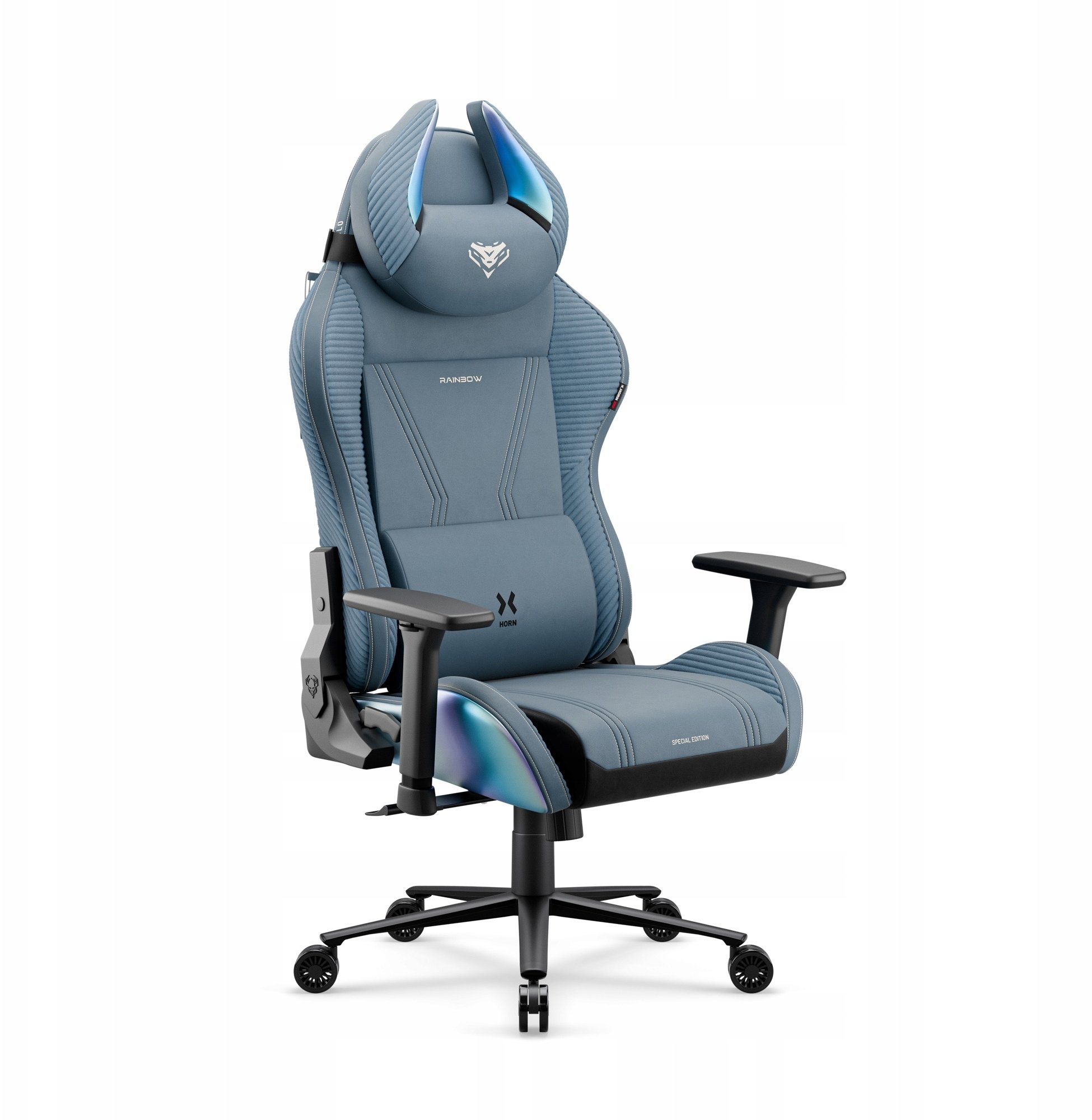 Spēļu krēsls Diablo Chairs zils auduma