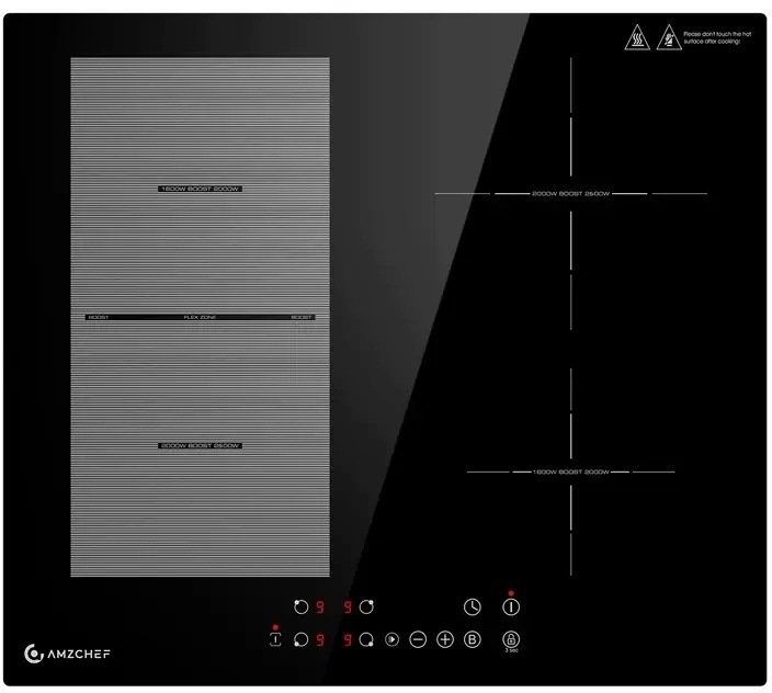 Indukcijas plīts AMZCHEF CE-FS-I72S-FFDD07 4 zonu