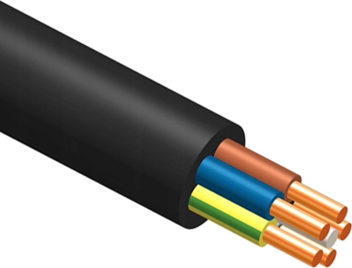 Śląsk Zemes elektroenerģijas kabelis YKY 5X4mm2