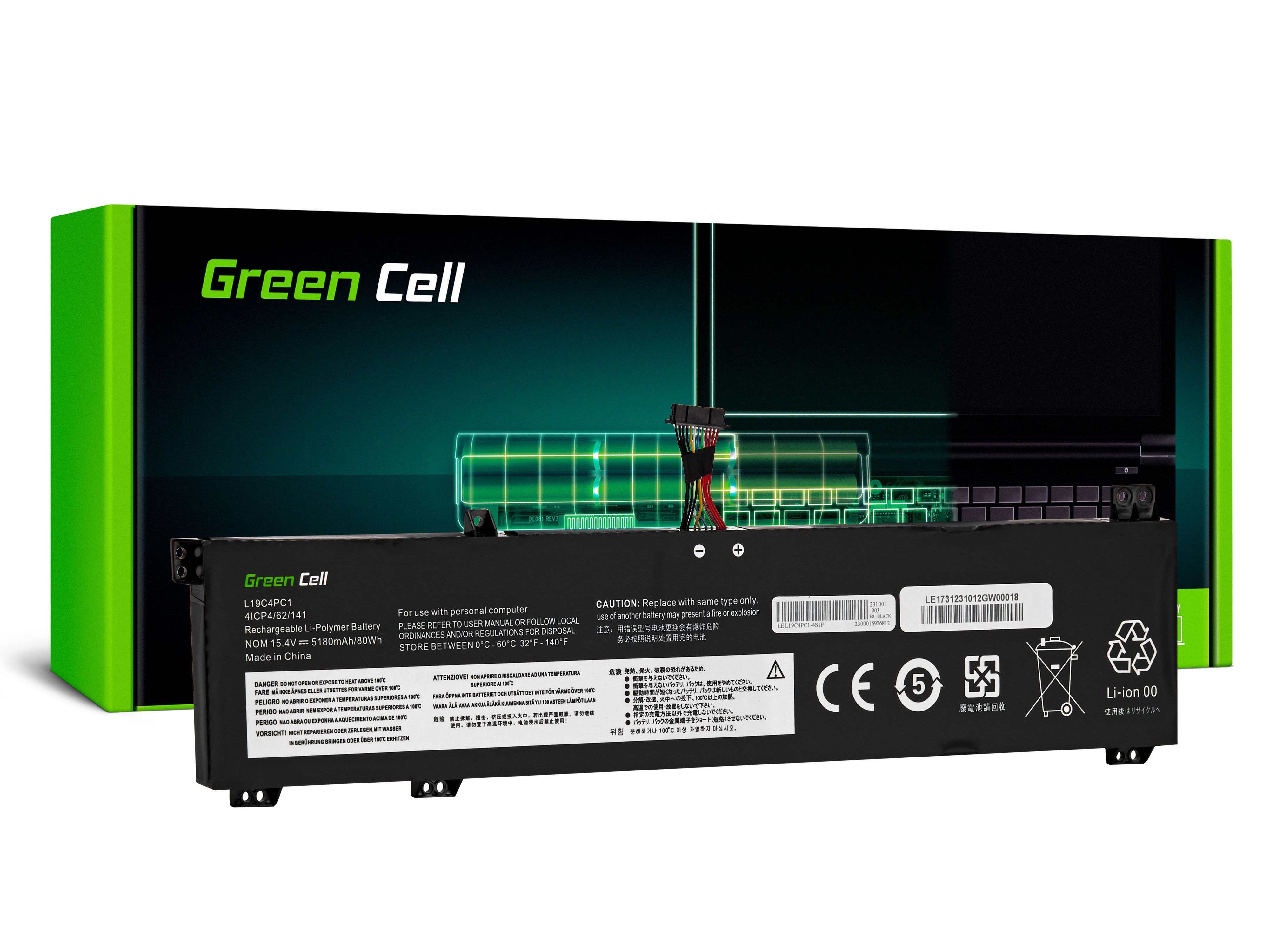 Green Cell L19C4PC1 L19M4PC1 akumulators Lenovo