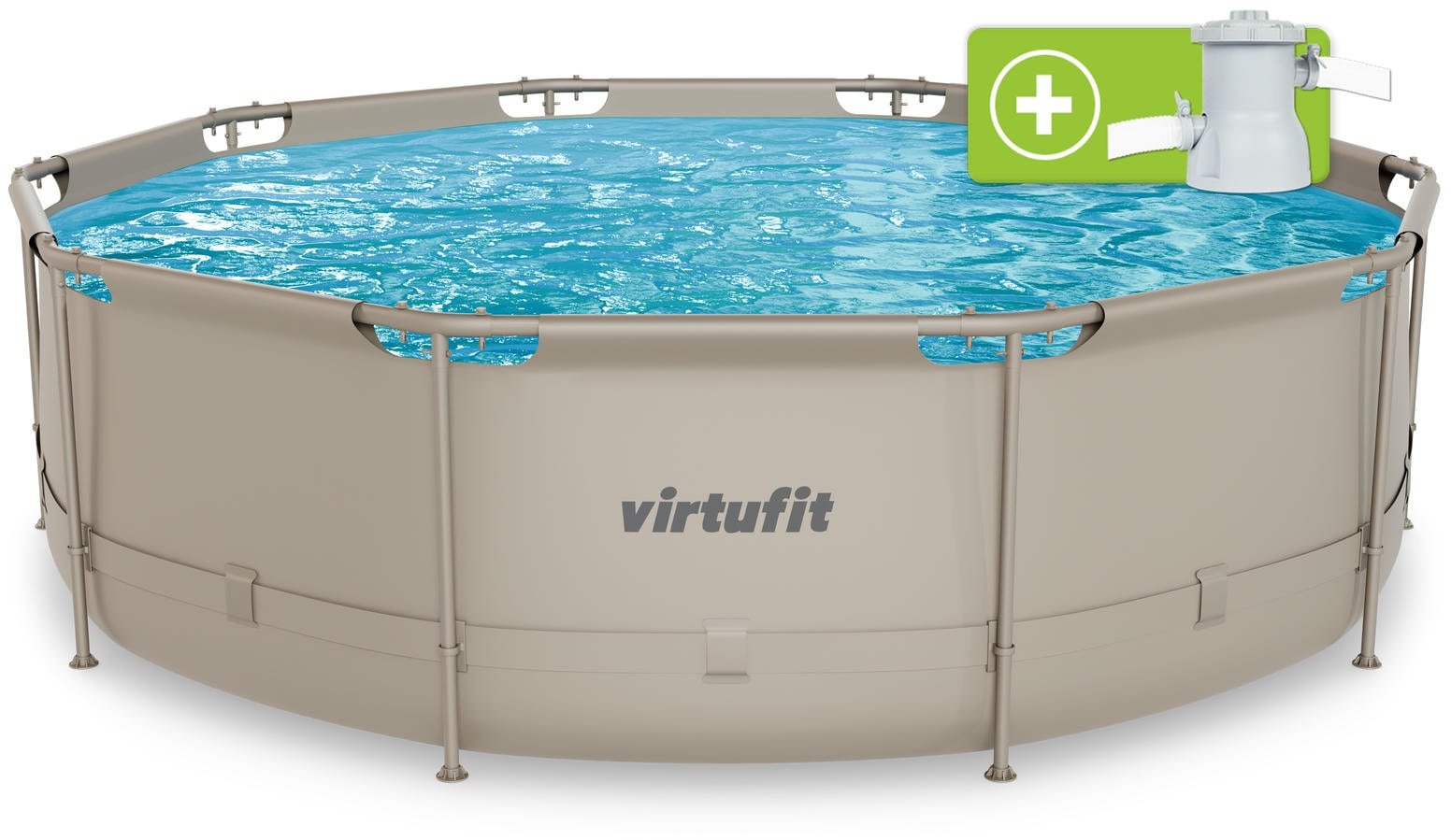 VirtuFit Dārza baseins ar rāmi 366x100