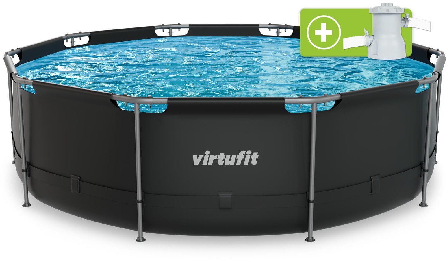 VirtuFit dārza baseins ar rāmi 366x100