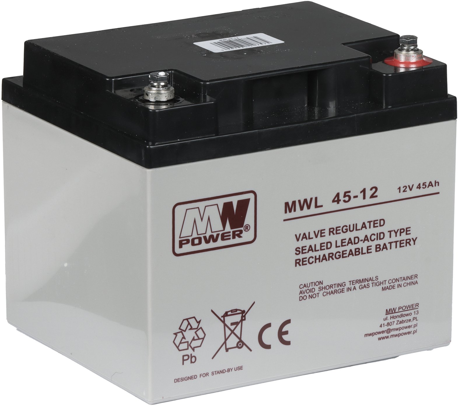 MW Power MWPower AKUMULATORS 12V/45AH-MWL |