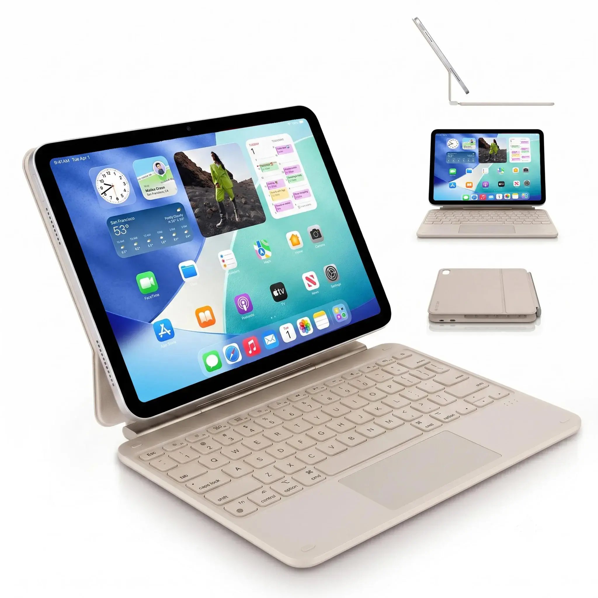 Decoded magnētiskā tastatūra ar skārienpaliktni -