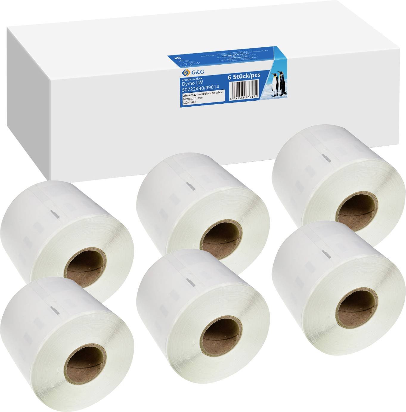 G&G Uzlīmes 6x 220 gab. DYMO
