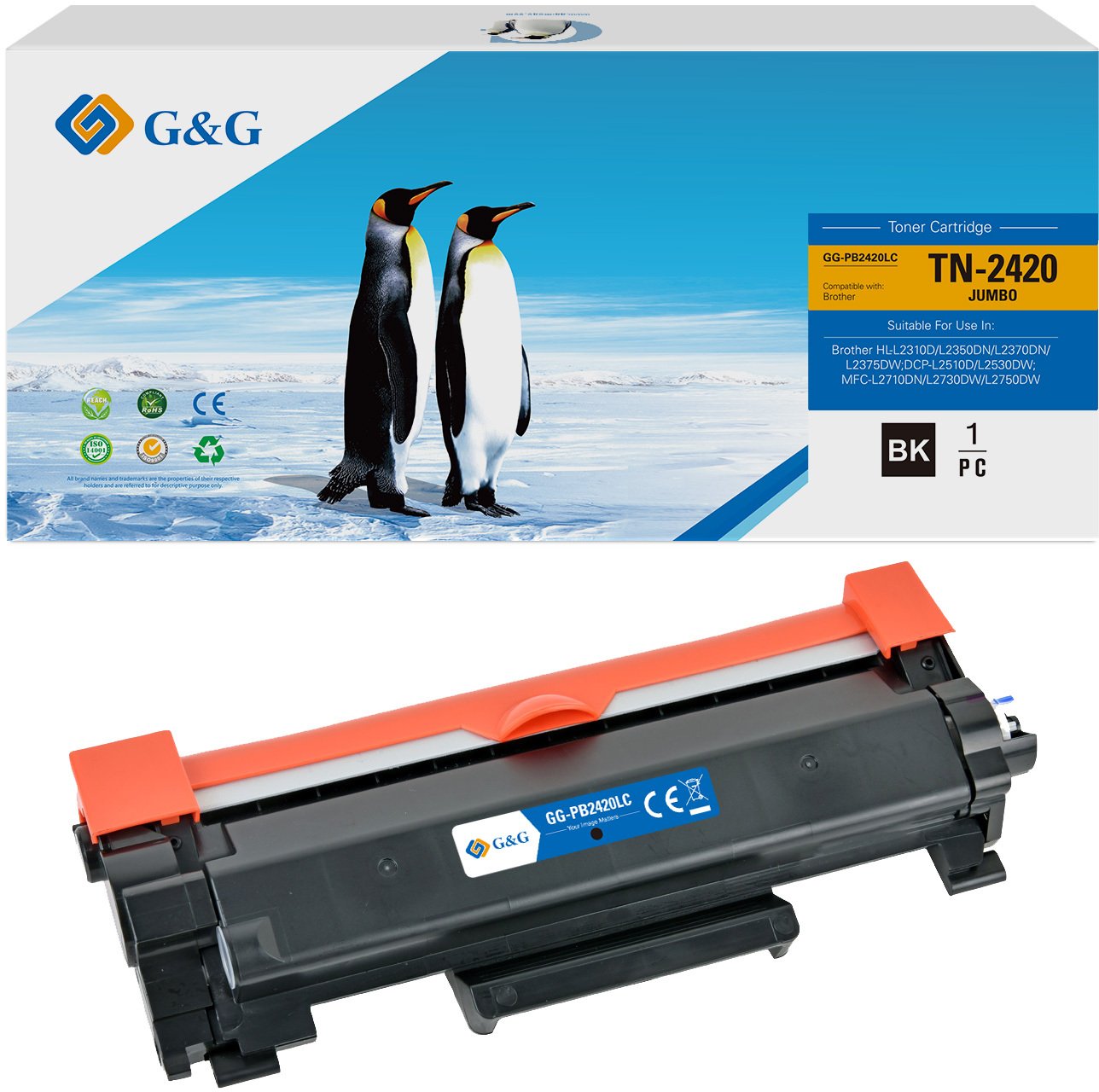 Toner G&G XXL saderīgs ar Brother